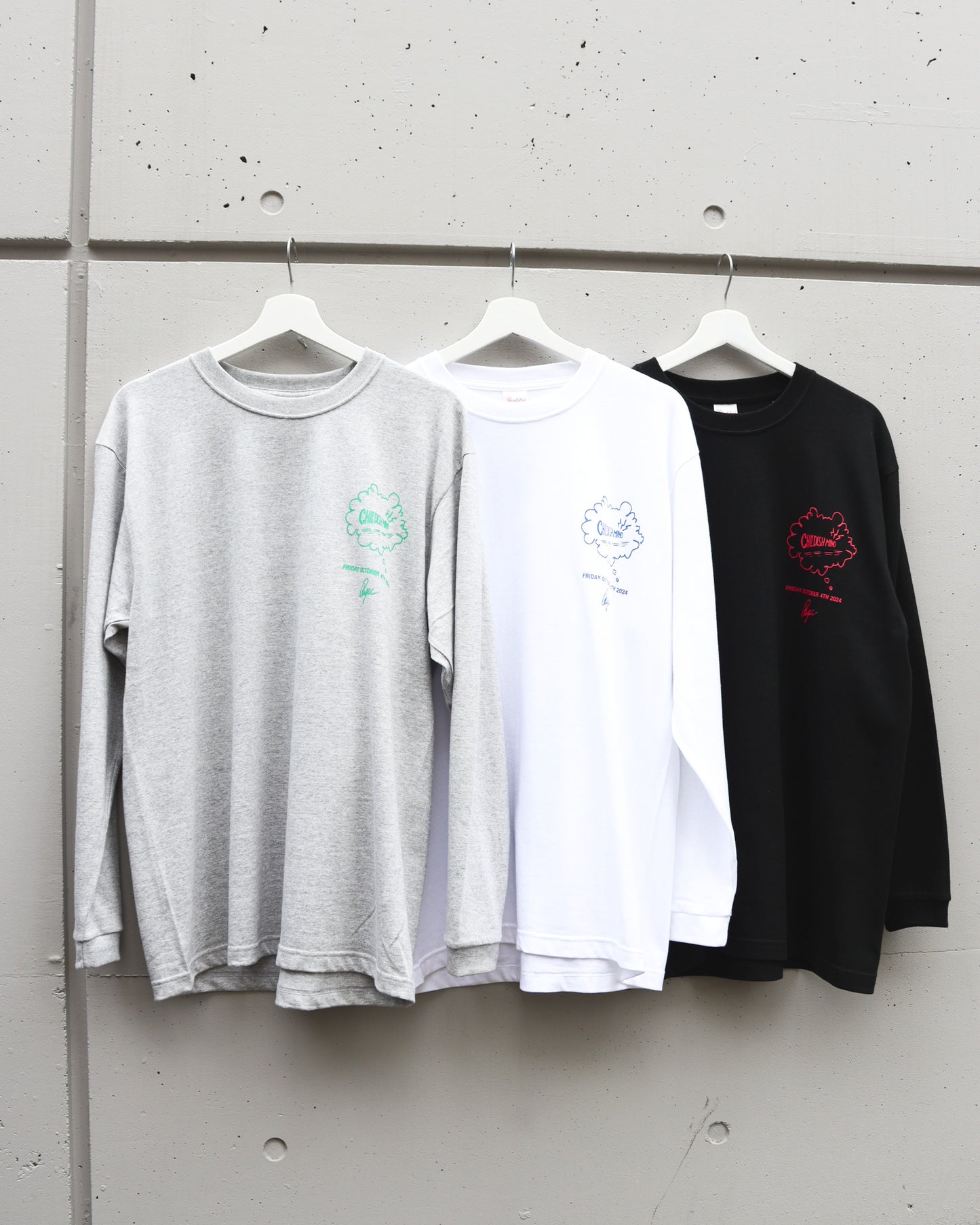【Ryu Ambe】Long sleeve T-SHIRT CHILDISH MIND