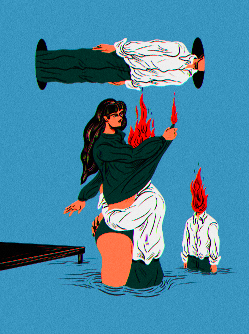 【及川真雪/Mayuki Oikawa】Limited T-SHIRT Burning man