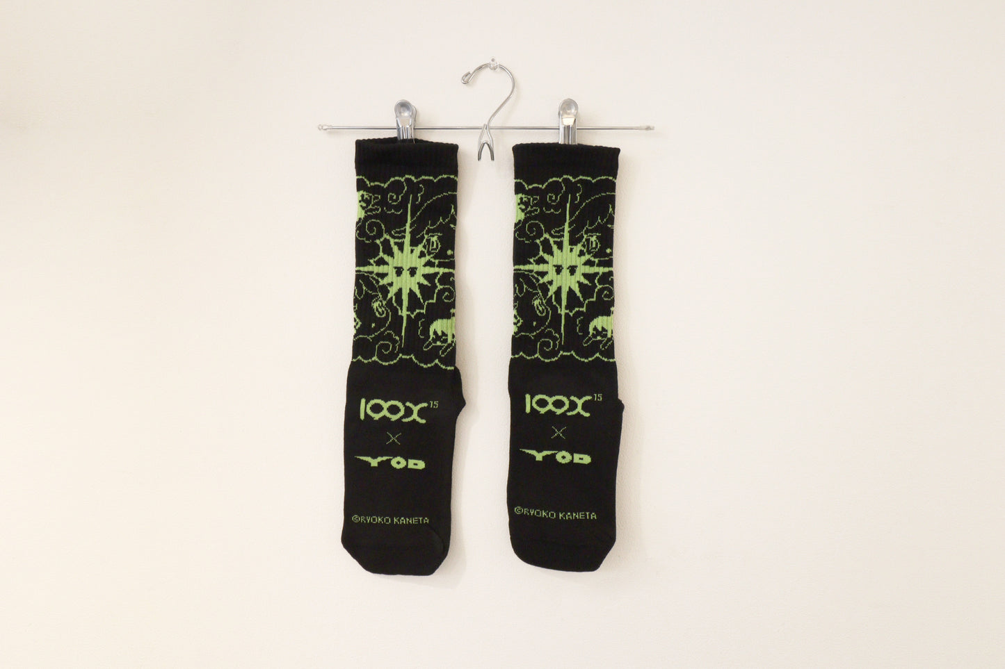 【金田涼子】総柄編みスポーツソックス