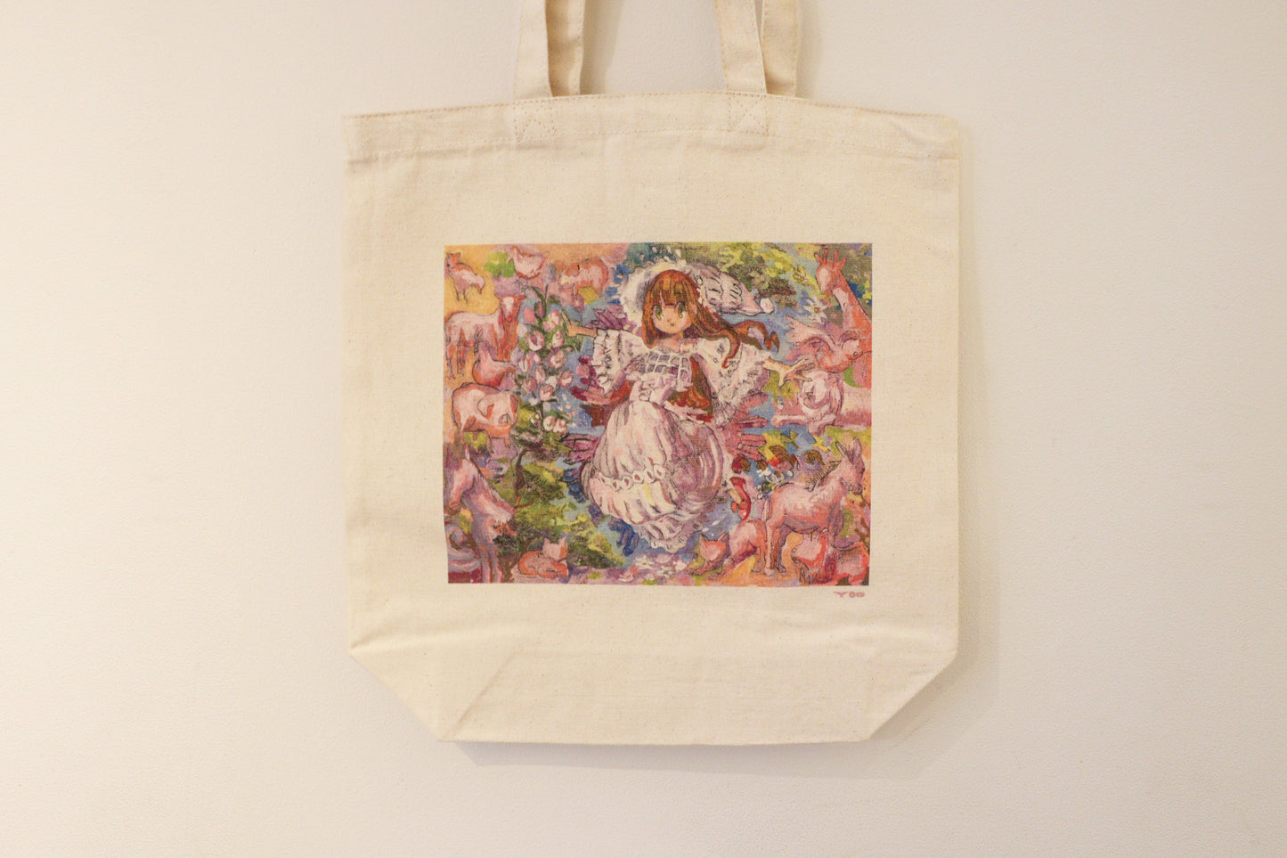 【濱田むぎ】キャンバストートバッグ