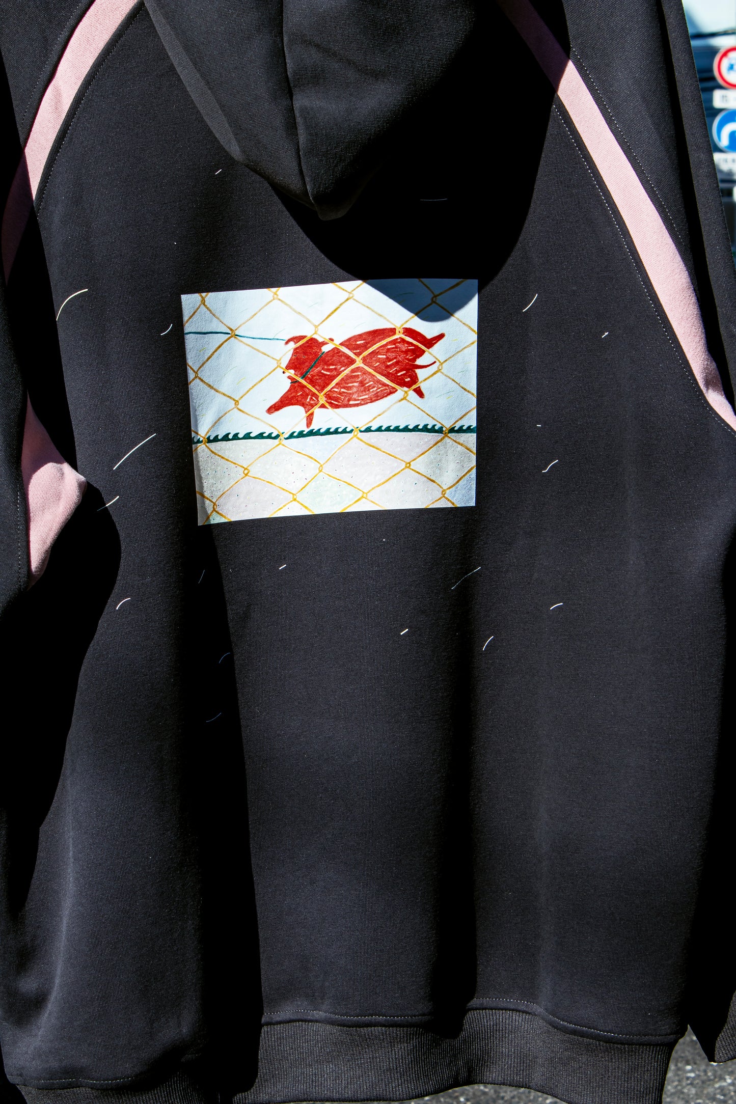 【竹井晴日】Full zip hoodie with embroidery