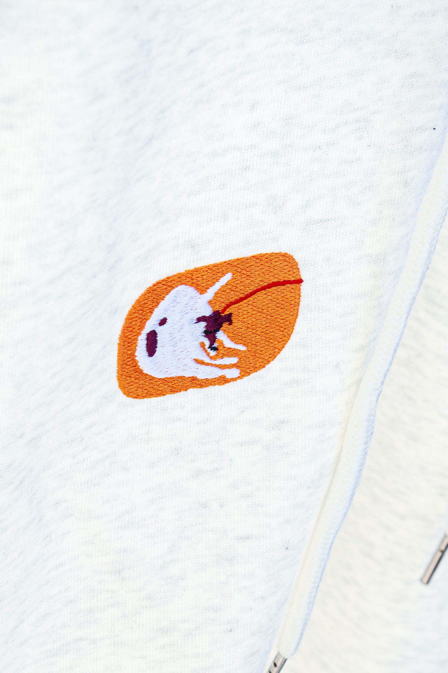 【竹井晴日】Full zip hoodie with embroidery