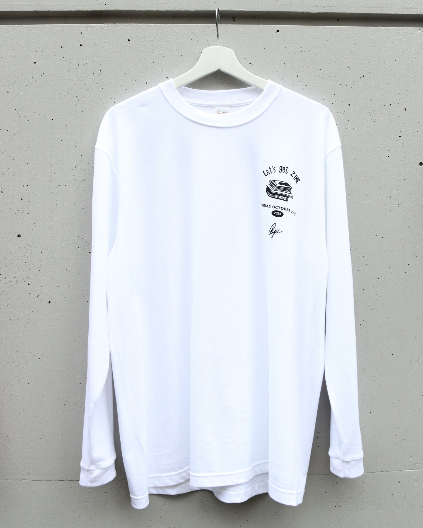 【Ryu Ambe】Long sleeve T-SHIRT　Let's get ZINE