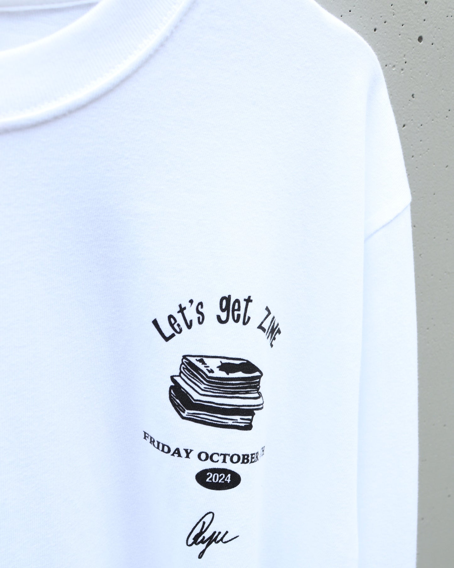 【Ryu Ambe】Long sleeve T-SHIRT　Let's get ZINE