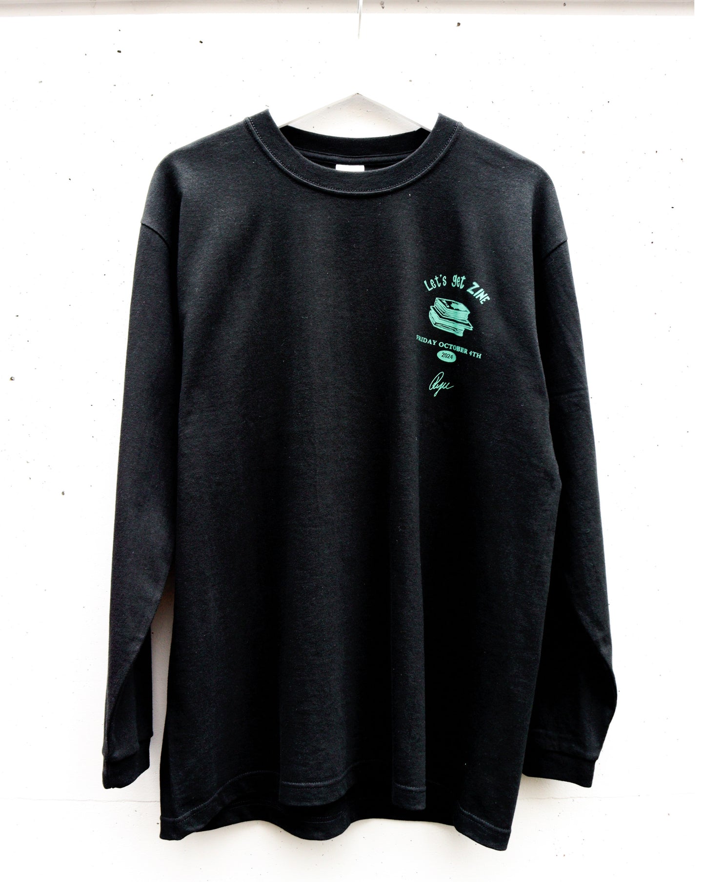 【Ryu Ambe】Long sleeve T-SHIRT　Let's get ZINE