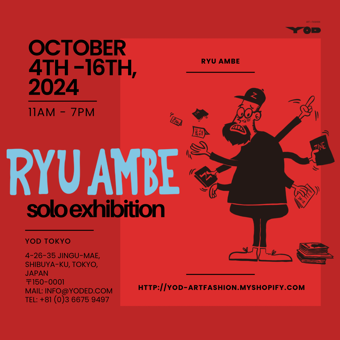 【Ryu Ambe】Long sleeve T-SHIRT　Let's get ZINE